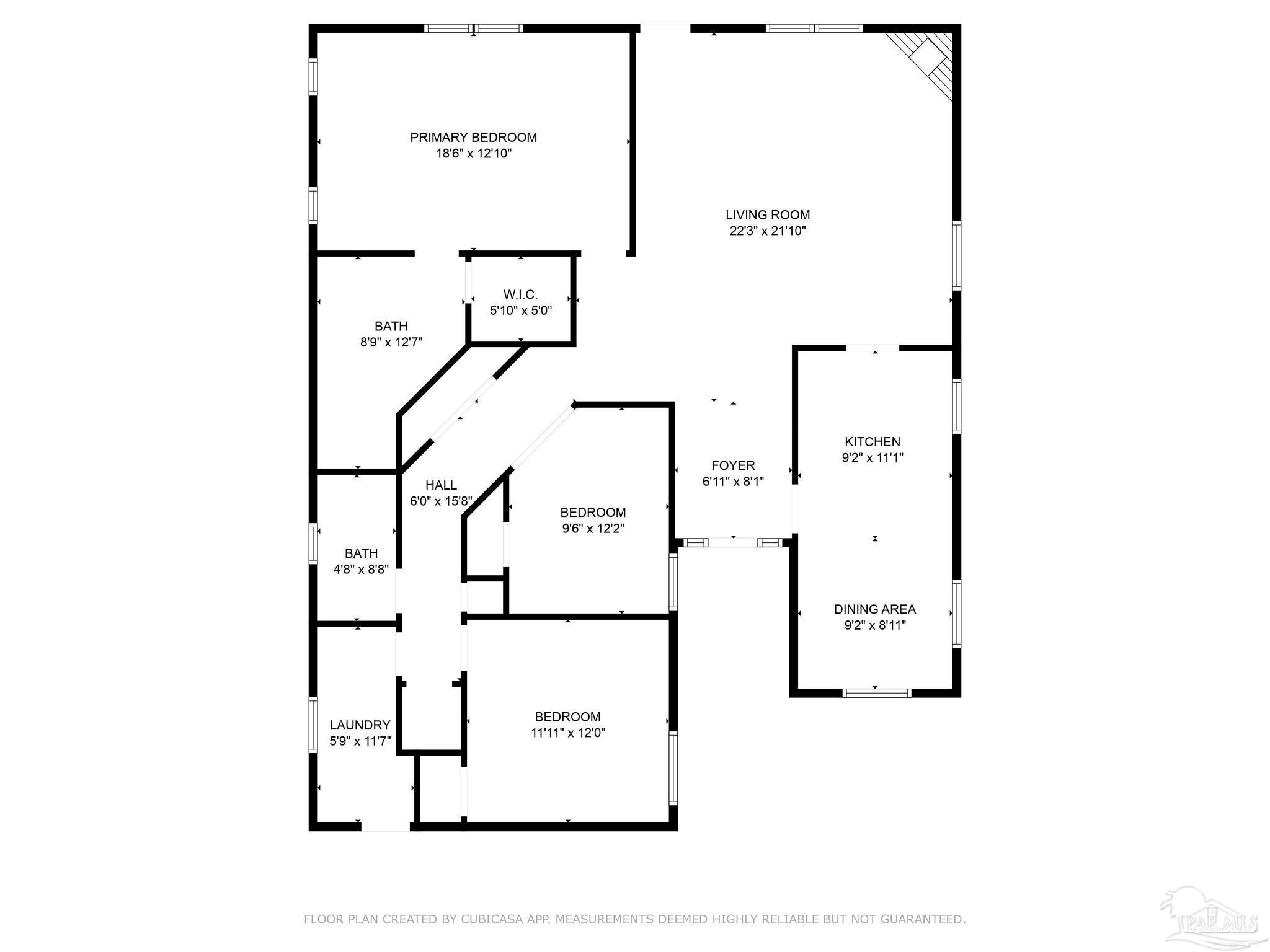 4769 Ribault Lane Milton, FL 32570 - Photo 34 of 34 a picture of a floor plan