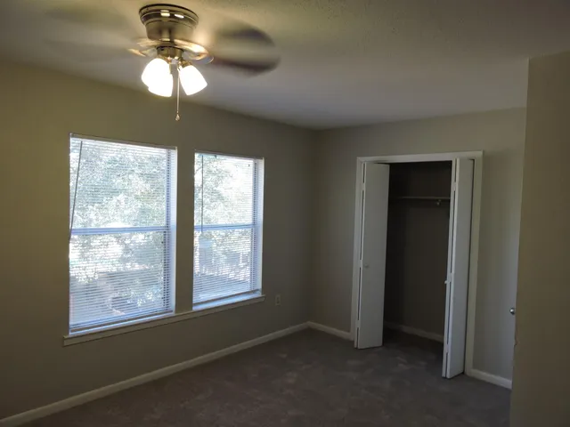 a view of a livingroom with a window