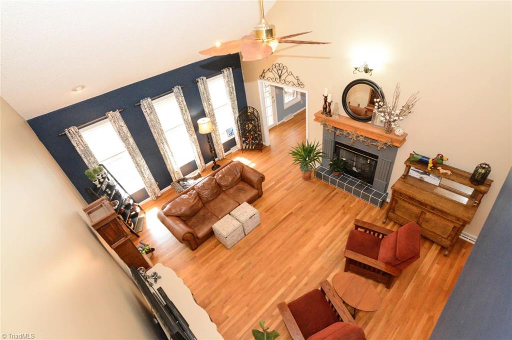 1141 Winding Ridge Road Walnut Cove, NC 27052 - Photo 15 of 30 Overview of living room from the upstairs.