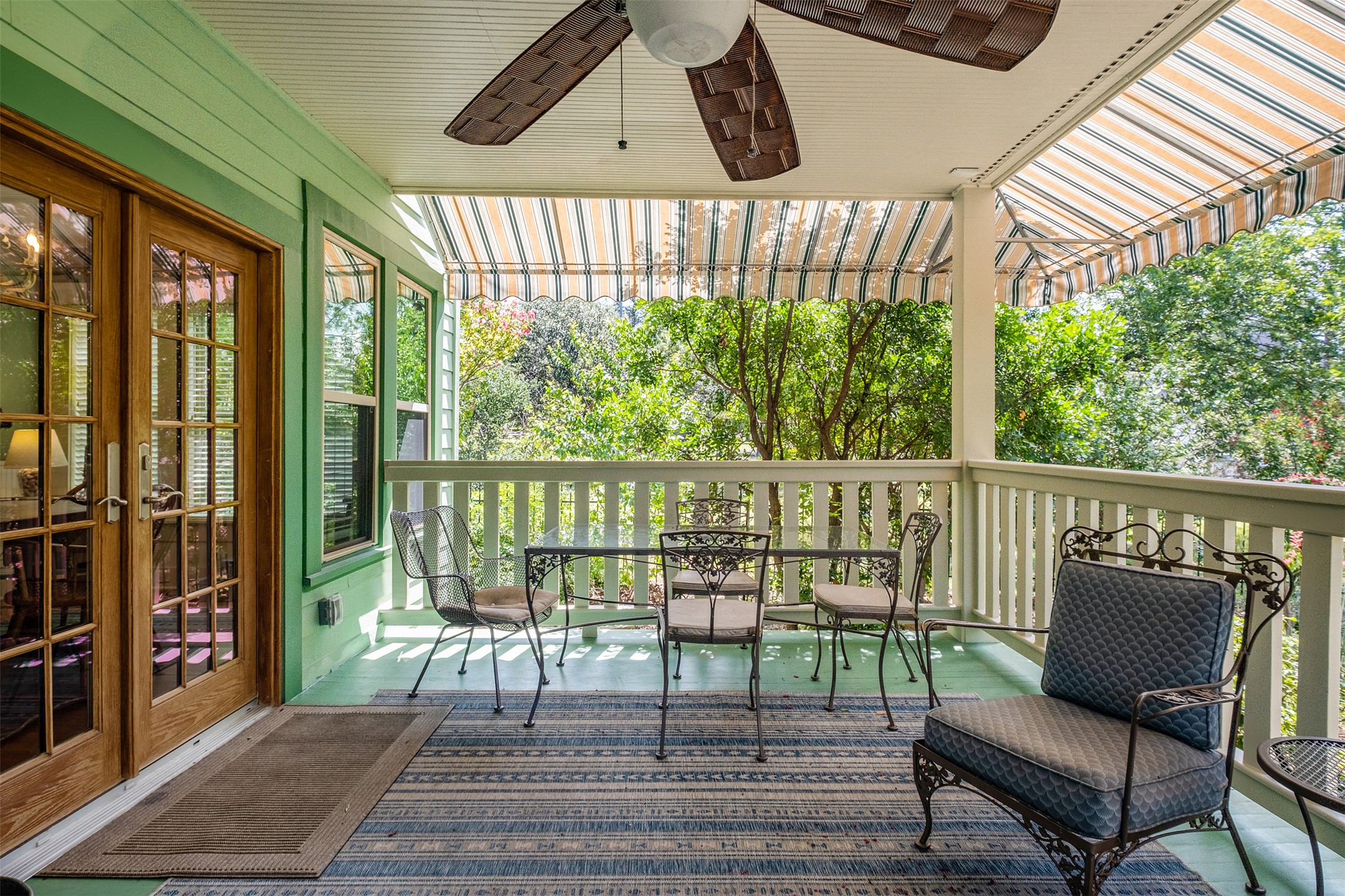 903 East 14th Street Austin, TX 78702 - Photo 13 of 31 Covered back porch (with awnings), just off the kitchen