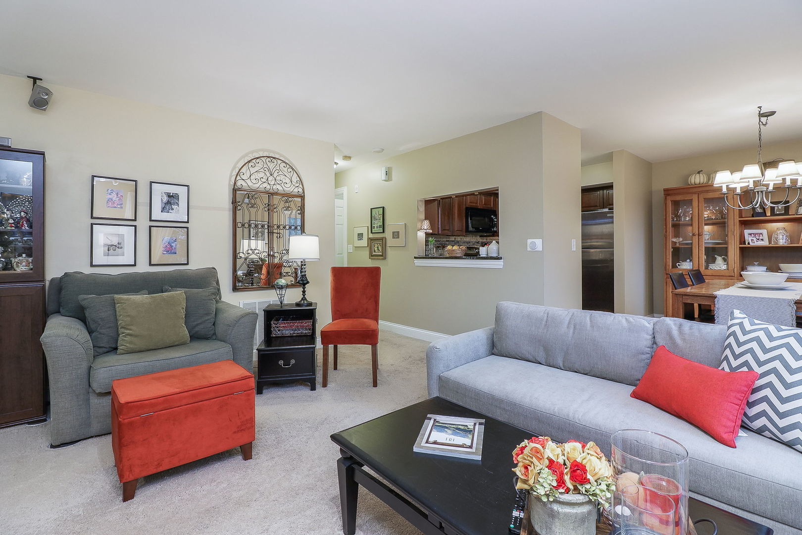 43 Foxcroft Road, Unit 203 Naperville, IL 60565 - Photo 5 of 19 a living room with furniture and a flat screen tv