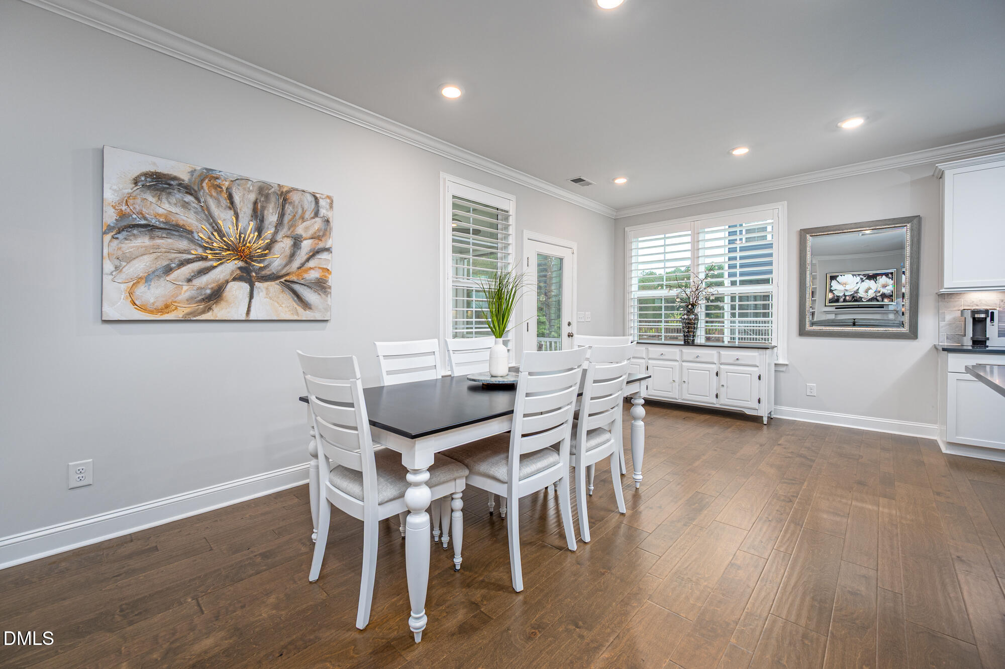 319 High Woods Ridge Chapel Hill, NC 27517 - Photo 19 of 71 a view of a dining room with furniture window and wooden floor