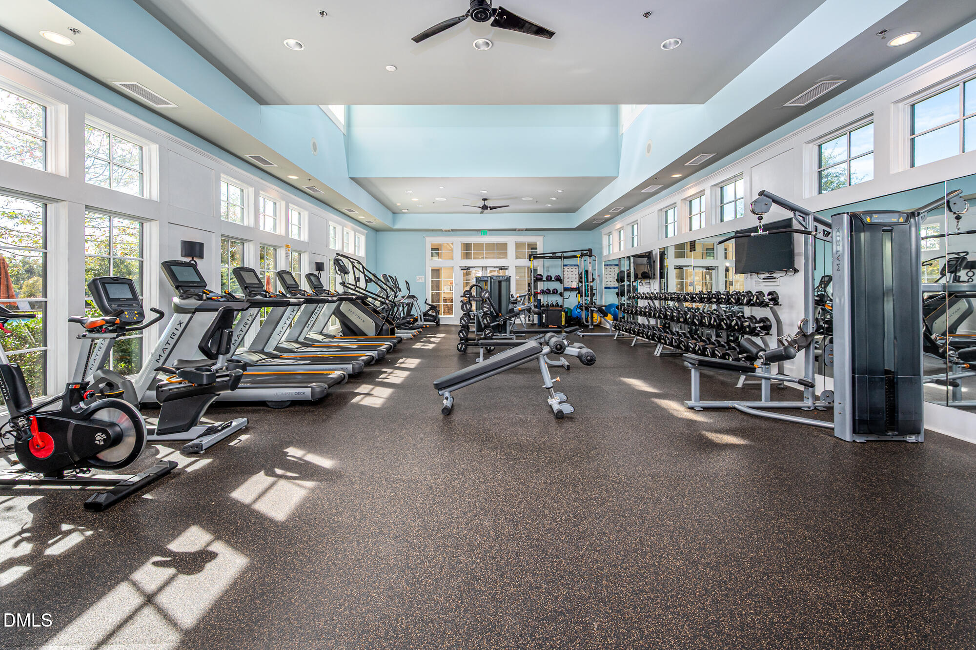 319 High Woods Ridge Chapel Hill, NC 27517 - Photo 63 of 71 a view of a room with gym equipment