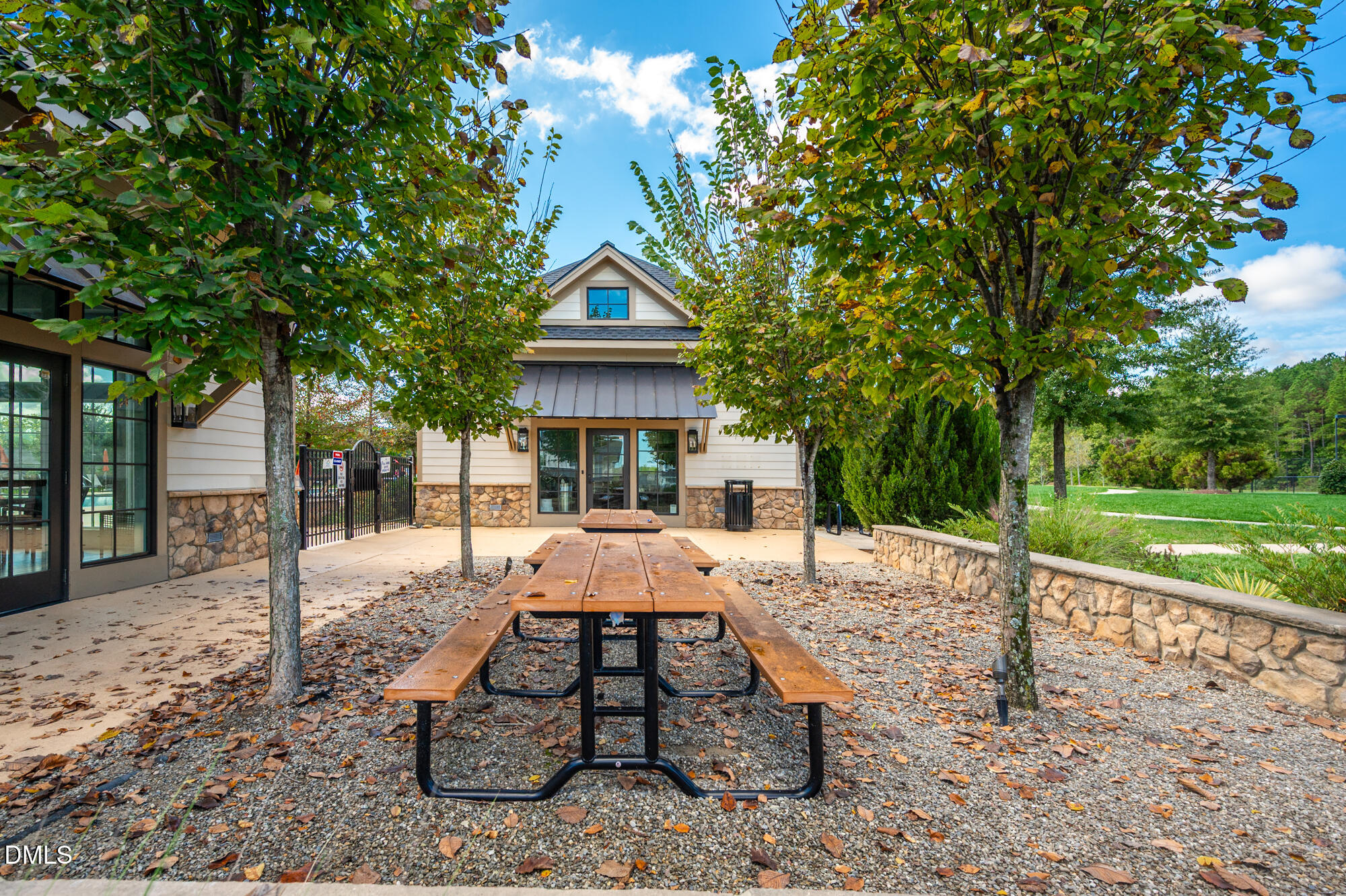 319 High Woods Ridge Chapel Hill, NC 27517 - Photo 68 of 71 a view of a house with backyard and sitting area