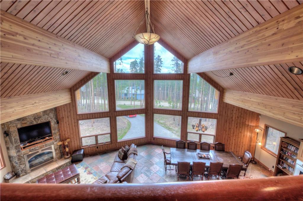 324 4 O'Clock Run Road Breckenridge, CO 80424 - Photo 7 of 25 a living room with furniture flat screen tv and a fireplace