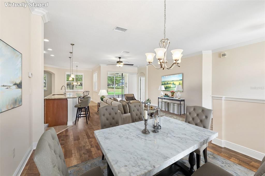 3522 Arlington Ridge Boulevard Leesburg, FL 34748 - Photo 9 of 43 a view of a dining room and livingroom