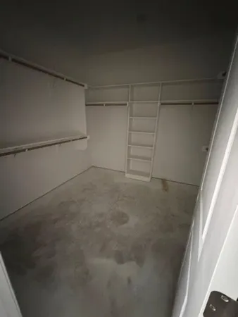 a view of a room with an empty space