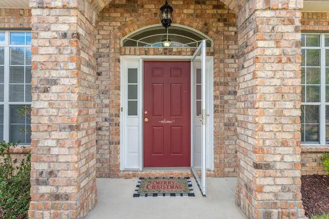 a view of front door of house
