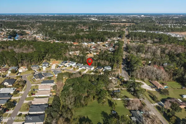 a view of city and mountain