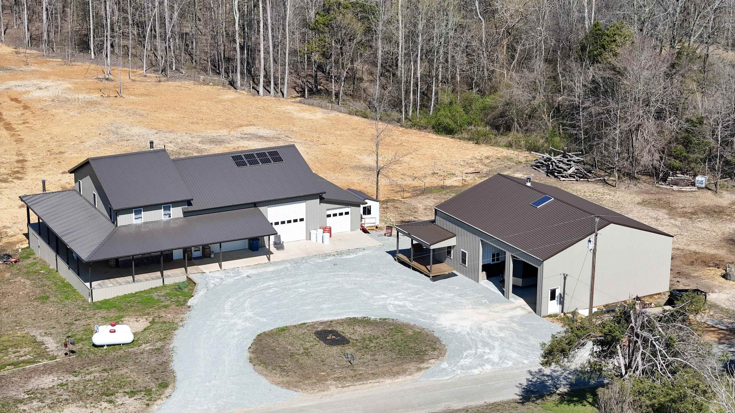 625 Atchison Road Springville, TN 38256 - Photo 8 of 40 an aerial view of a house with yard and trees