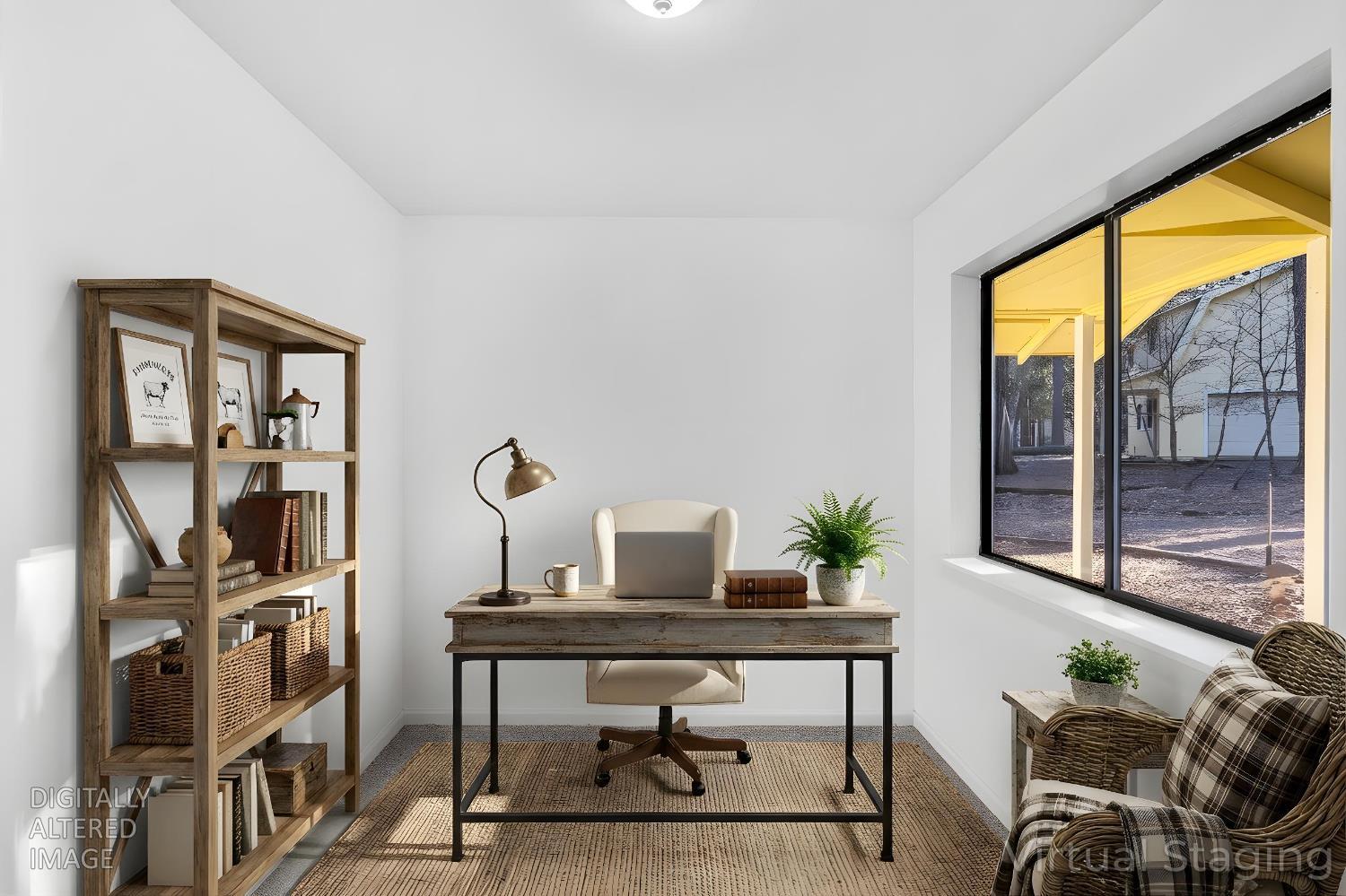 5498 Platt Mountain Road Forest Ranch, CA 95942 - Photo 14 of 59 First Bedroom Virtual stage as office