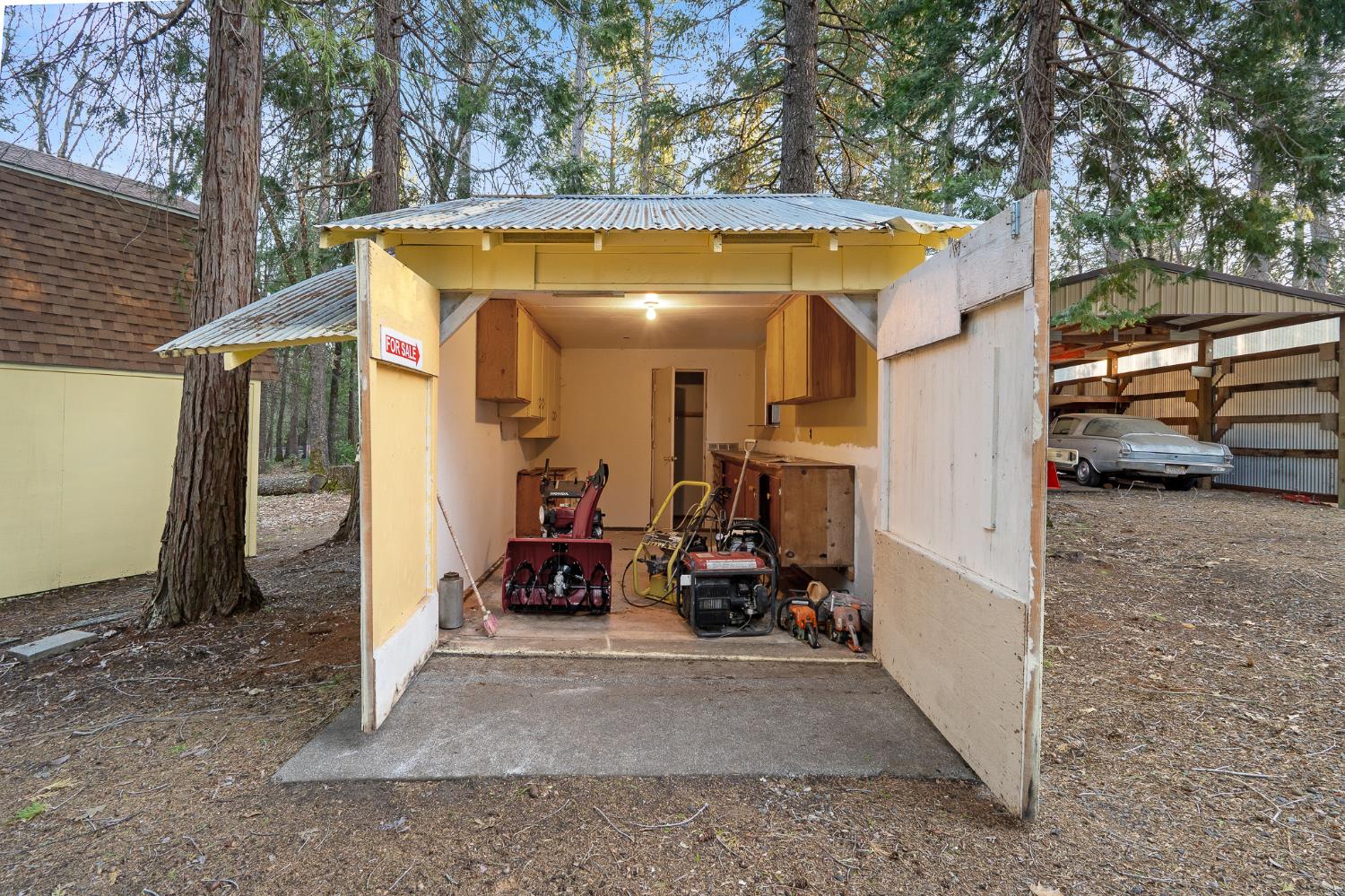 5498 Platt Mountain Road Forest Ranch, CA 95942 - Photo 45 of 59 Locked Storage on Slab with Power