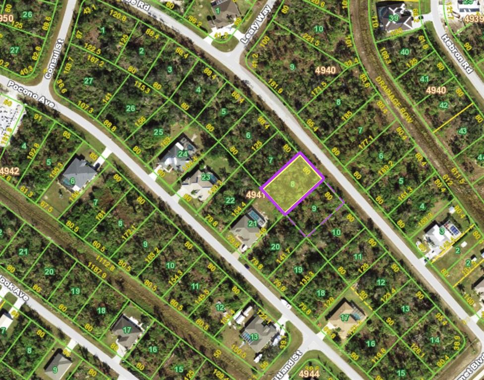 8325 Matecumbe Road Port Charlotte, FL 33981 - Photo 3 of 7 a picture of street from a building