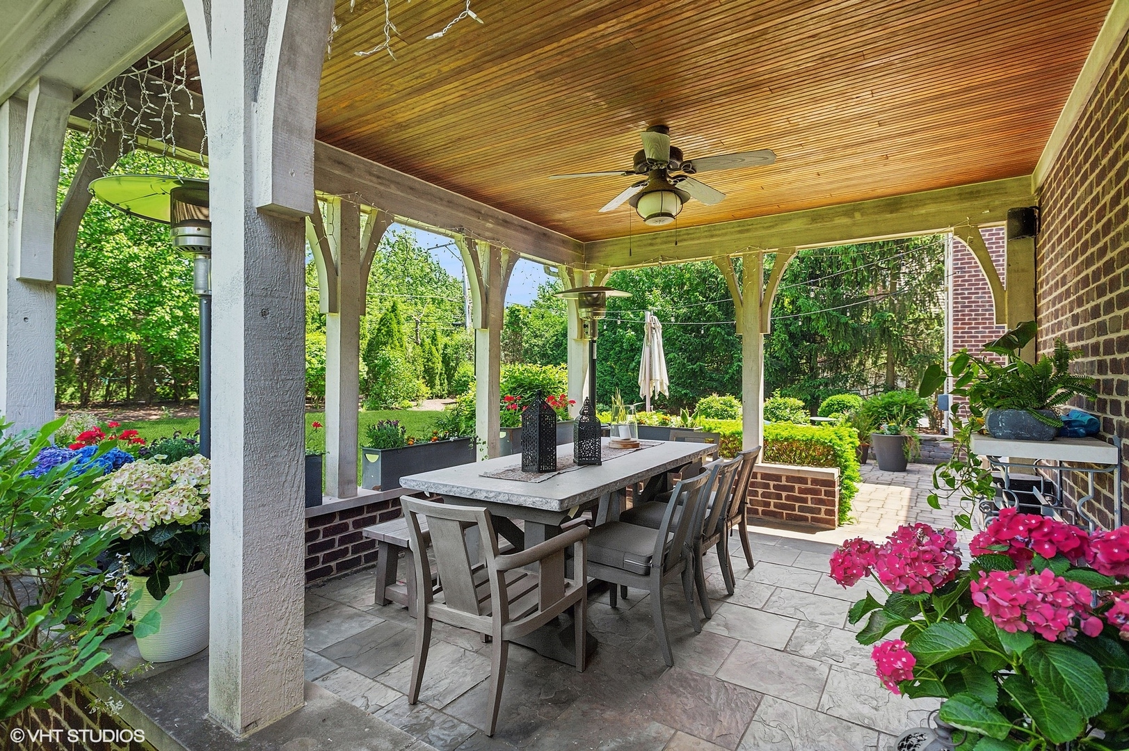 733 York Road Glenview, IL 60025 - Photo 15 of 21 a view of a patio with a table chairs and garden