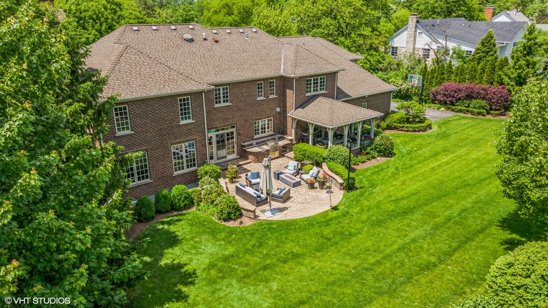 733 York Road Glenview, IL 60025 - Photo 19 of 21 a aerial view of a house with garden