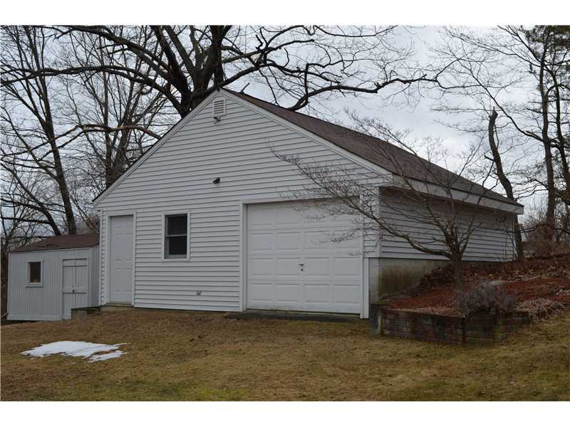 Other. Detached 1 car garage with workshop and attic storage (and garden shed too!)