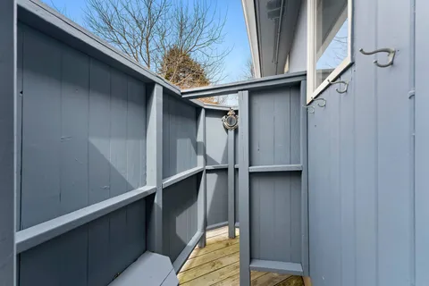 a view of outdoor space with seating space