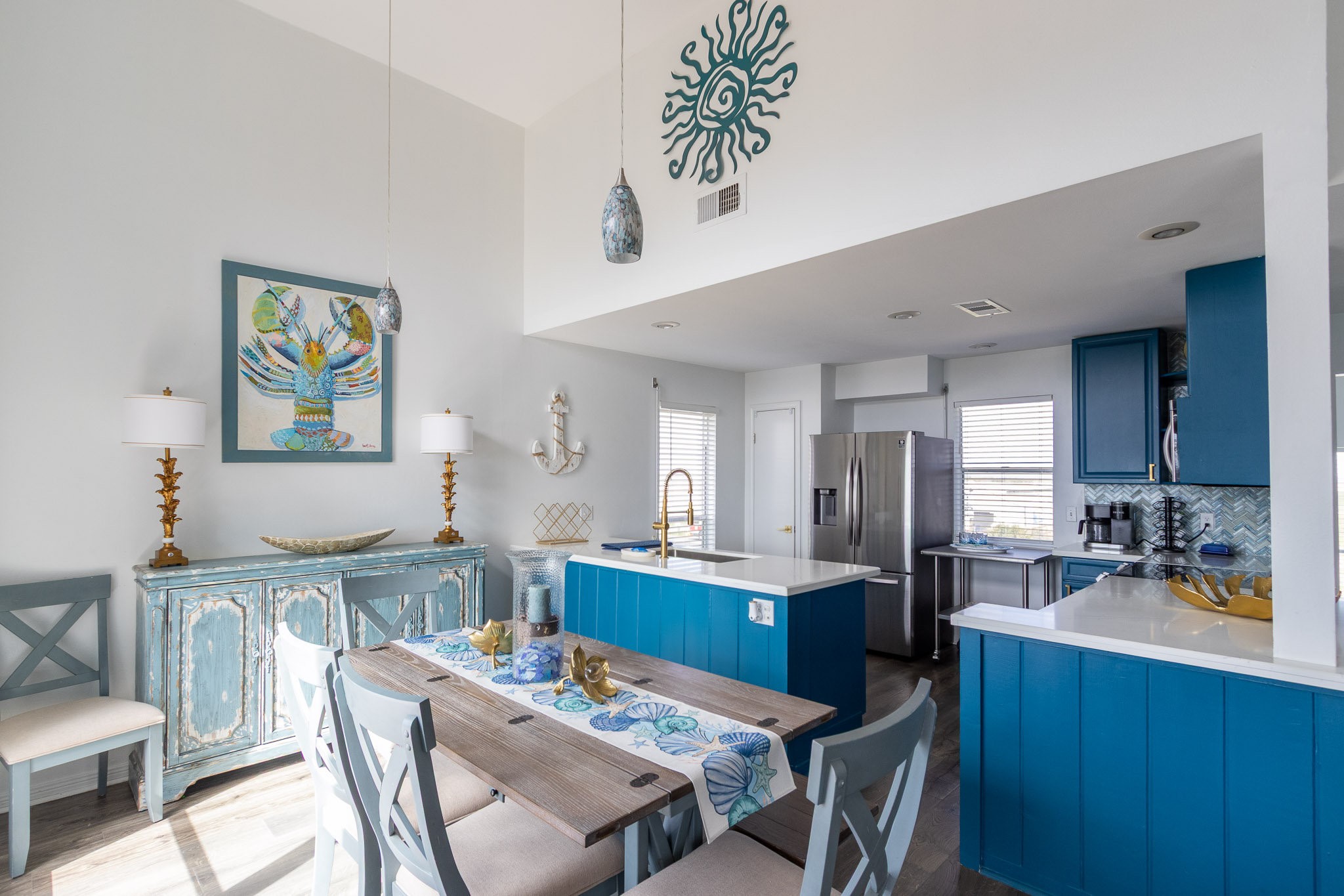 17609 Termini-San Luis Pass Road Galveston, TX 77554 - Photo 26 of 37 a view of a dining room with furniture and window