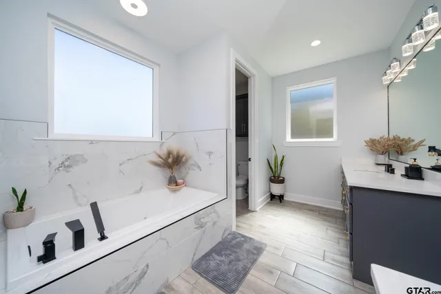 an aerial view of multiple house