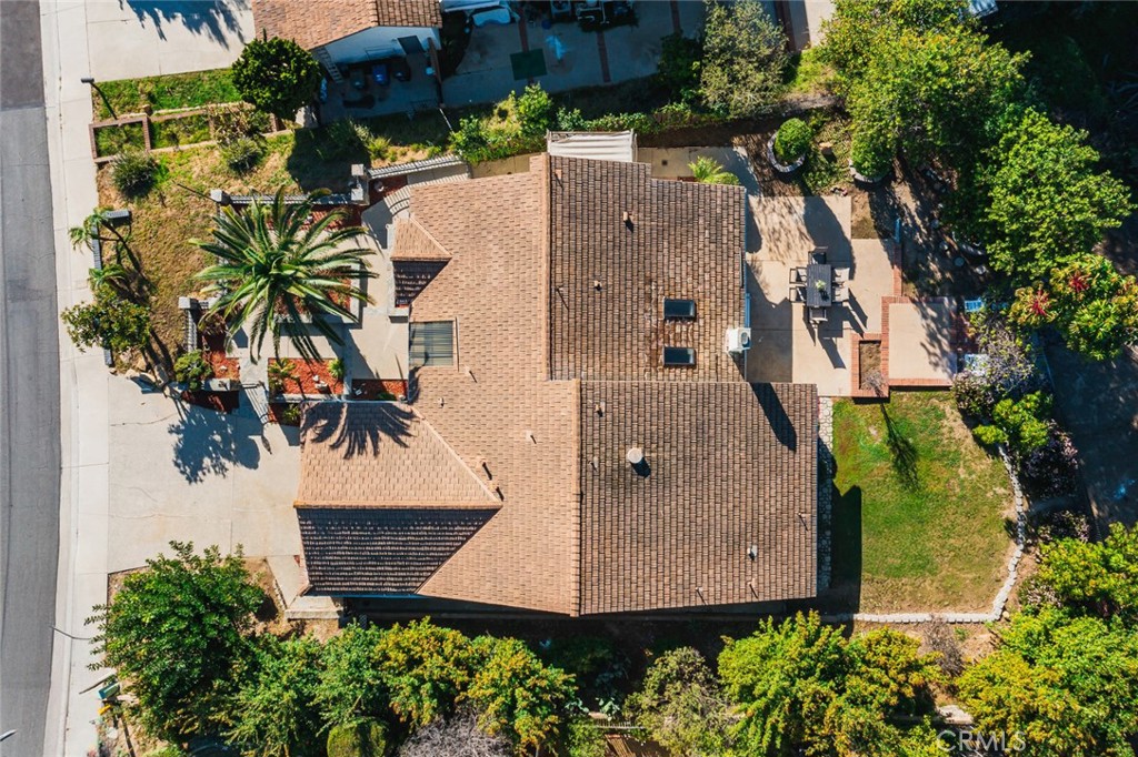 21465 Running Branch Road Diamond Bar, CA 91765 - Photo 46 of 47 an aerial view of a house with a yard and garden