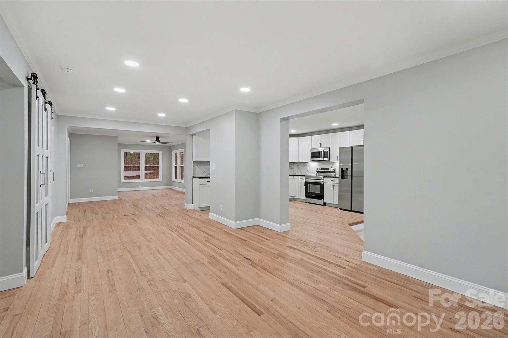1994 Greenleaf Road Clover, SC 29710 - Photo 3 of 32 a view of a kitchen with wooden floor and a kitchen