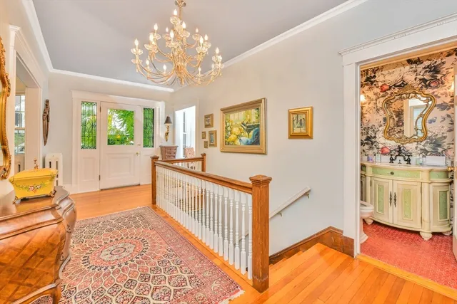 a view of a hallway with interior of the house