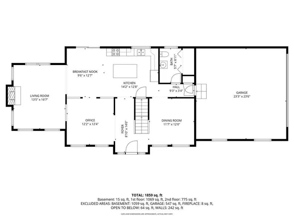 a picture of a floor plan