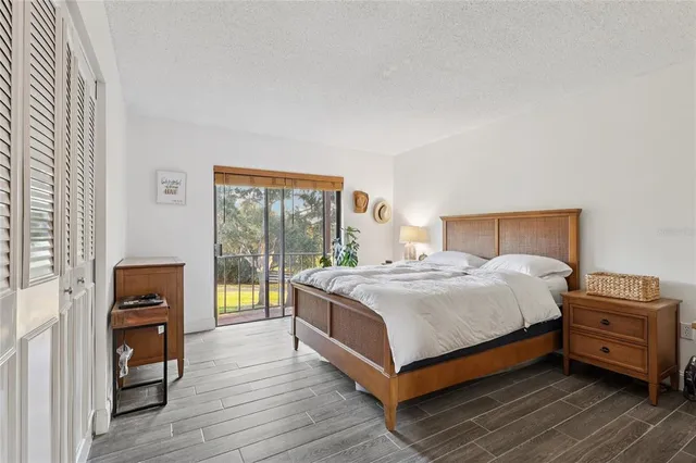 a room with a bed and a window