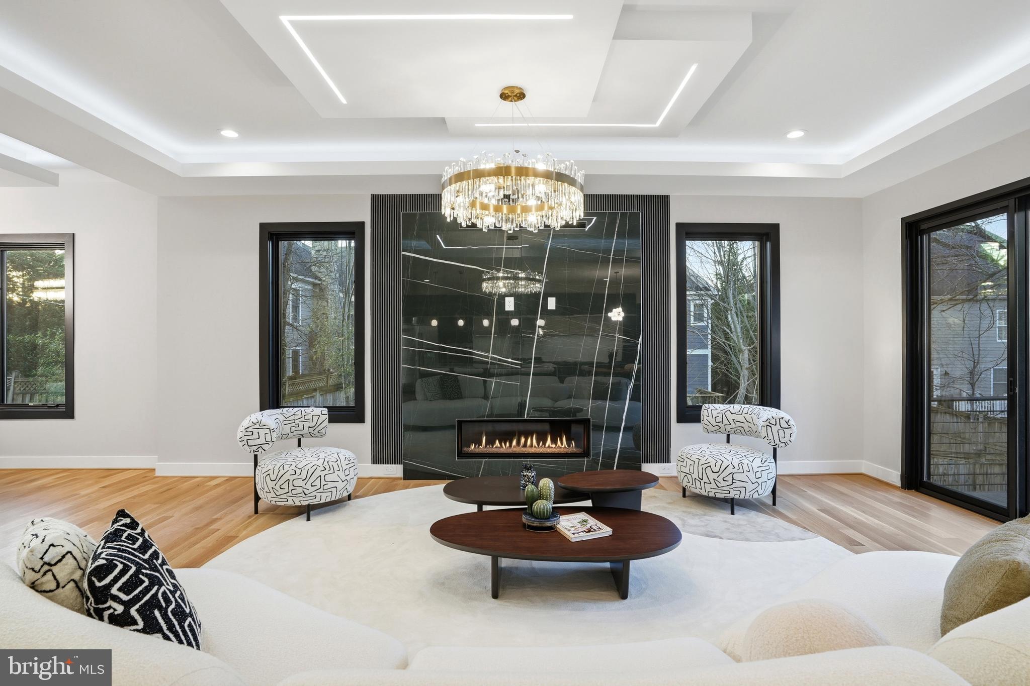 1805 Franklin Avenue McLean, VA 22101 - Photo 20 of 96 a living room with furniture and a chandelier