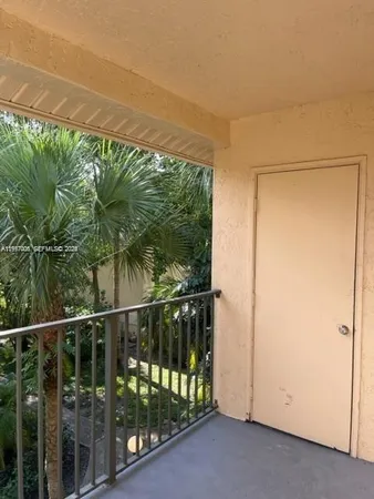 a view of a balcony