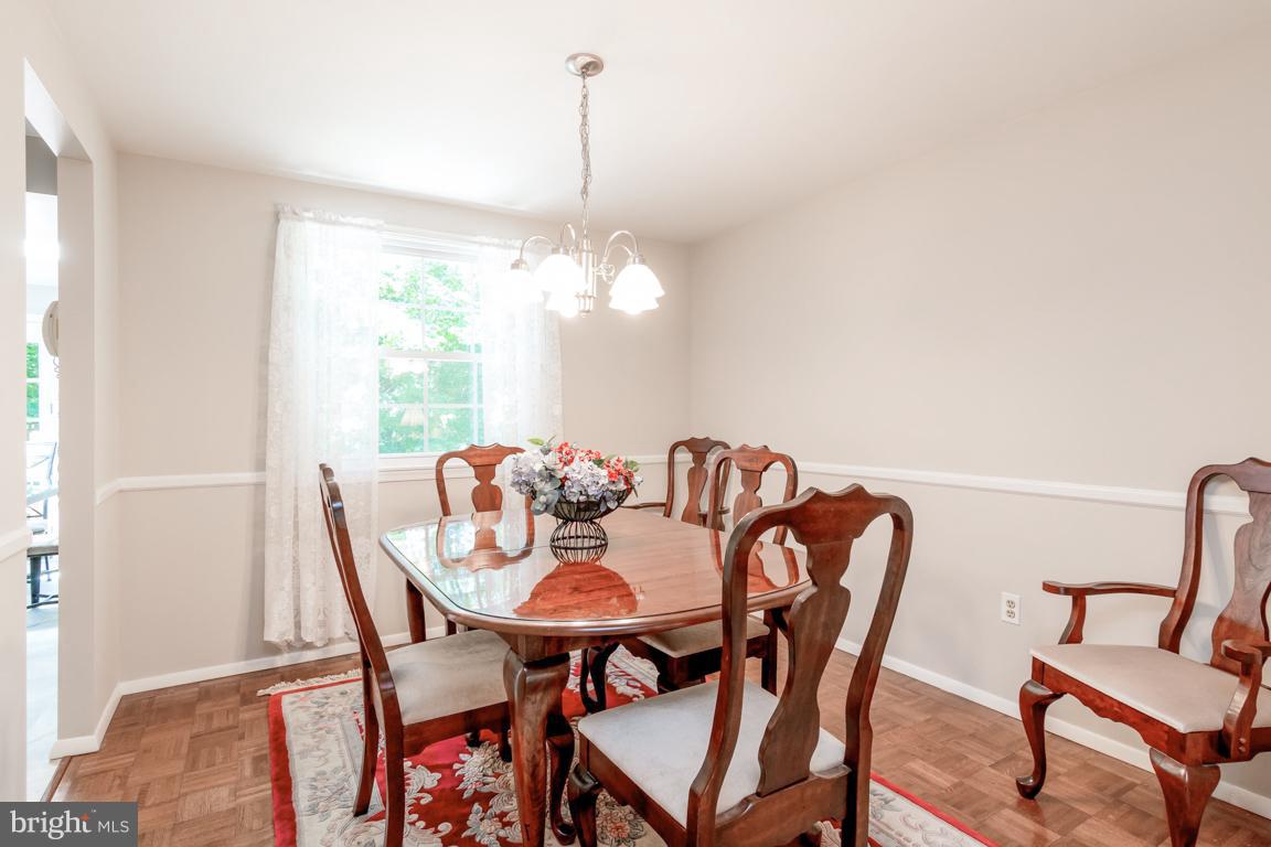 4540 Ambermill Road Baltimore, MD 21236 - Photo 5 of 30 Dining Room w/parquet wood flooring