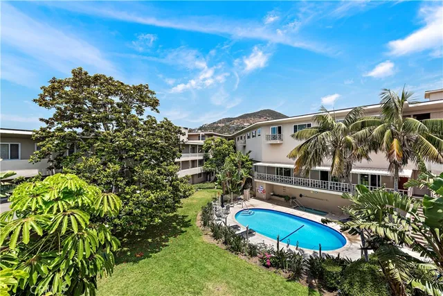 a front view of a building with street view
