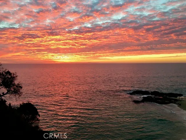 a view of an ocean and beach