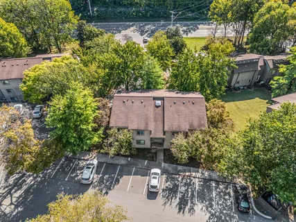 an aerial view of a city