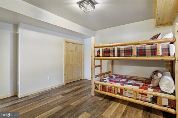 a room with furniture and closet