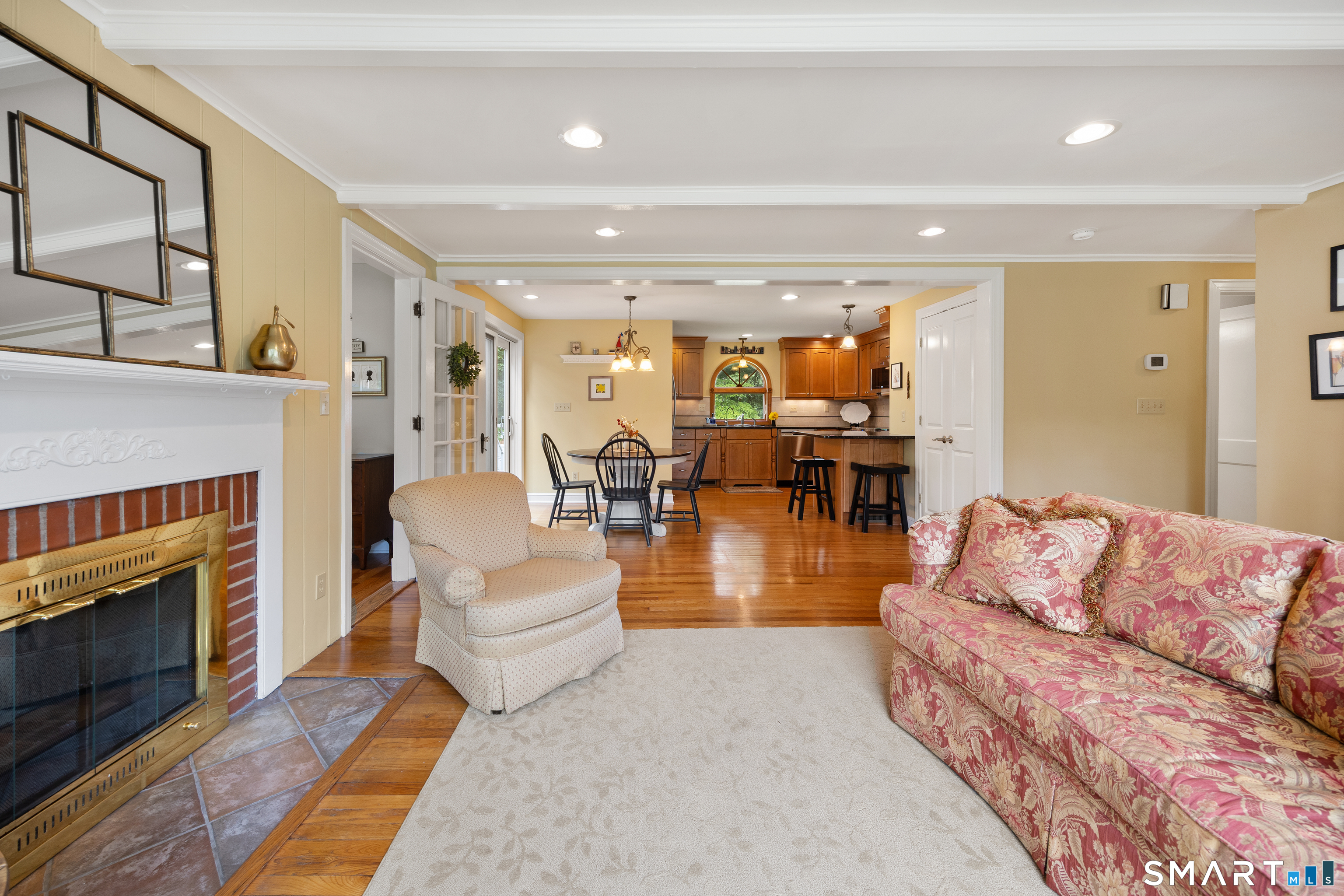 301 Wiese Road Cheshire, CT 06410 - Photo 6 of 40 Recessed lights are sure to add the ambience you are looking for in this living room
