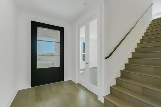 a view of an front door