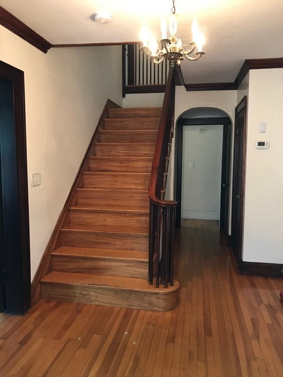 120 Lake Street Boston, MA 02135 - Photo 19 of 28 a view of entryway and hall with wooden floor