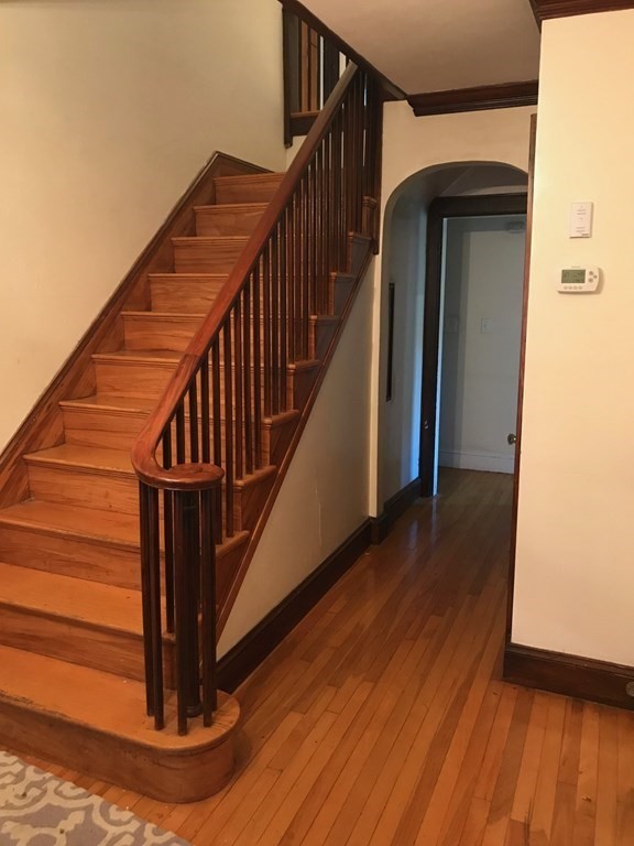 120 Lake Street Boston, MA 02135 - Photo 3 of 28 a view of entryway with wooden floor