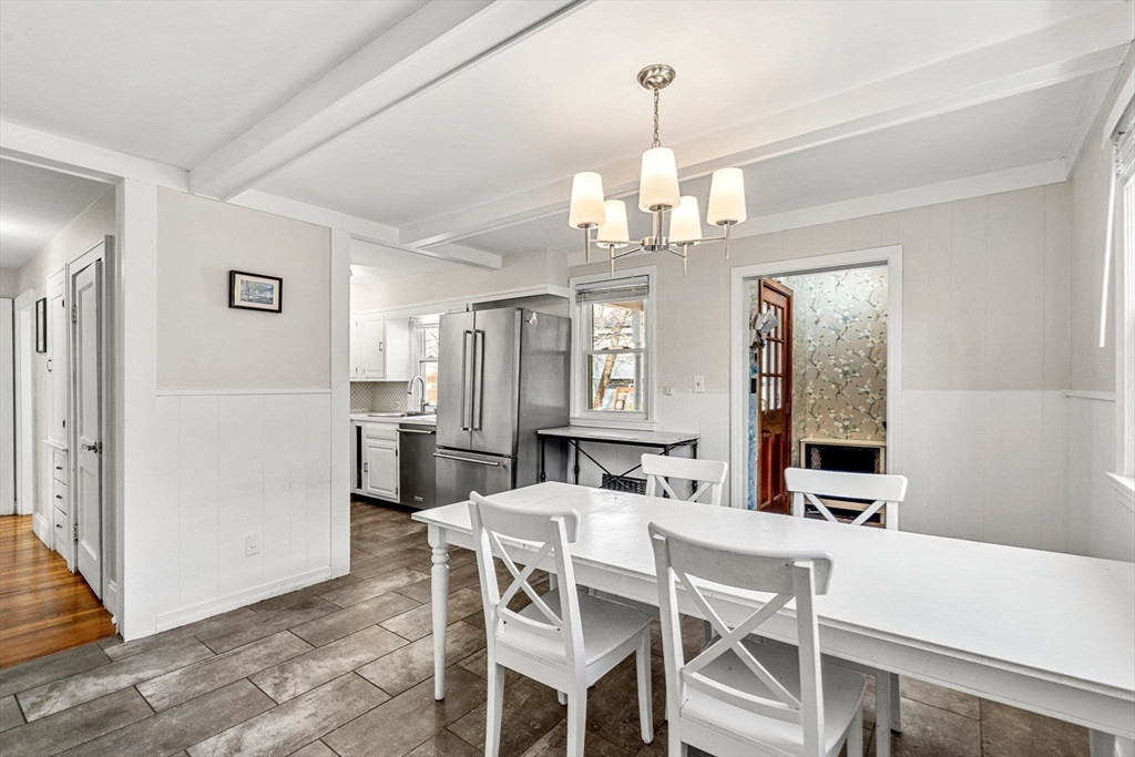 5 Walker Avenue Andover, MA 01810 - Photo 3 of 23 a view of a dining room with furniture and wooden floor