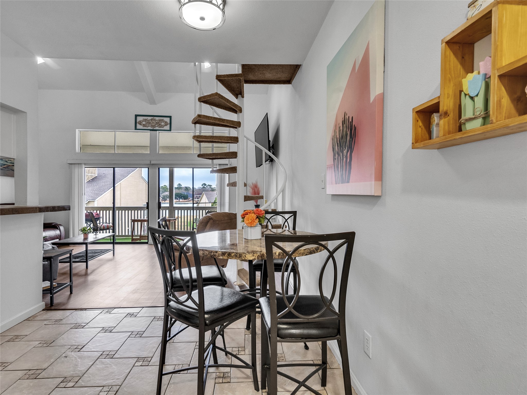 174 April Point Drive South Conroe, TX 77356 - Photo 29 of 38 a dining room with furniture and wooden floor