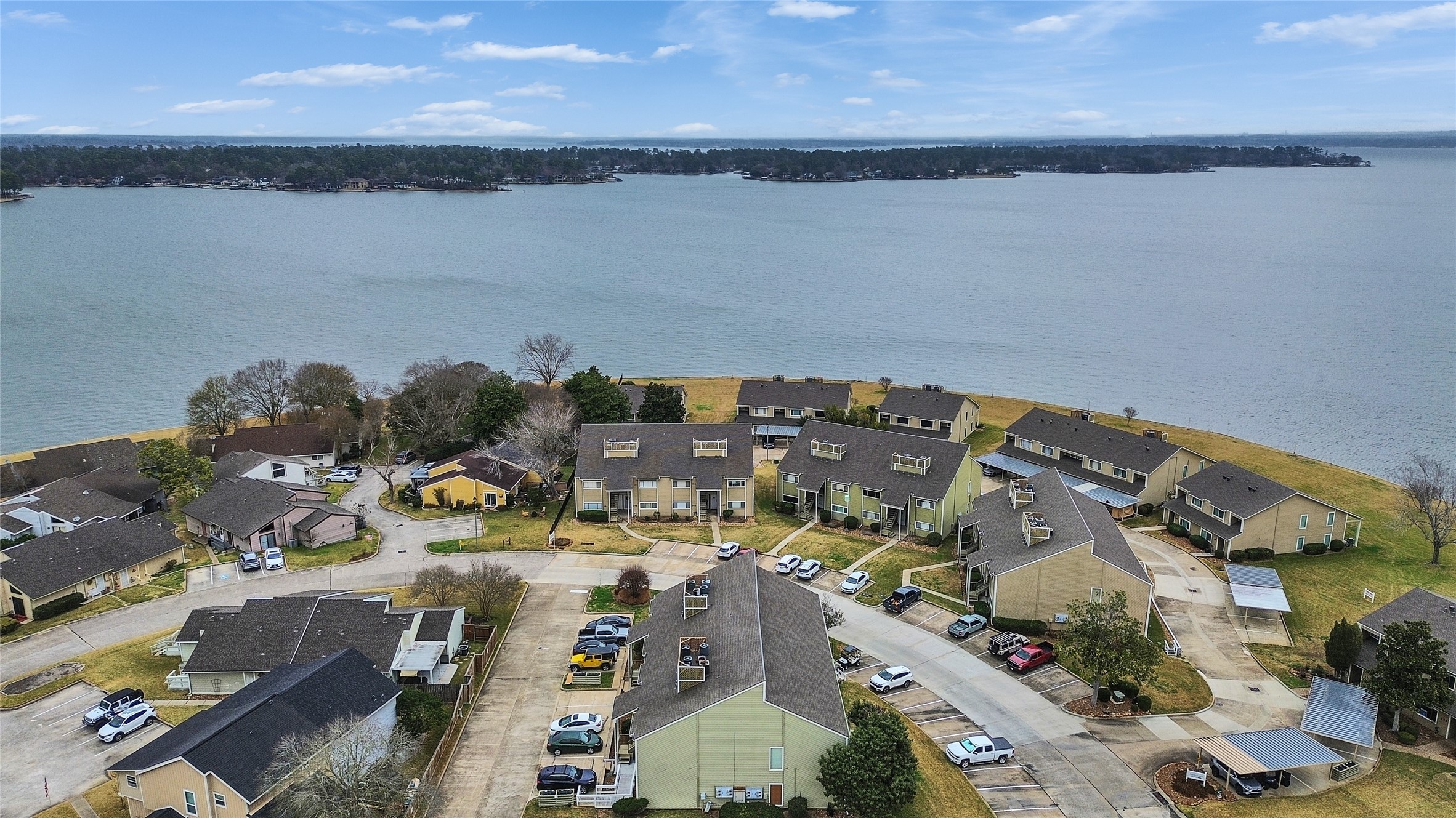 174 April Point Drive South Conroe, TX 77356 - Photo 33 of 38 an aerial view of a city with houses