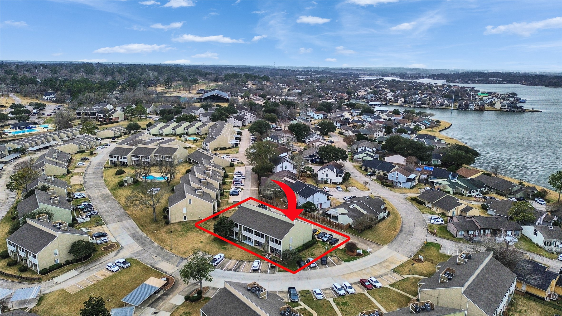 174 April Point Drive South Conroe, TX 77356 - Photo 38 of 38 an aerial view of a city