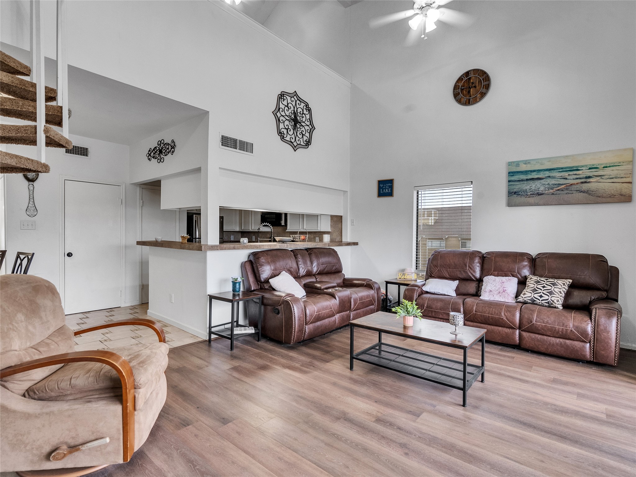 174 April Point Drive South Conroe, TX 77356 - Photo 8 of 38 a living room with furniture and a couch
