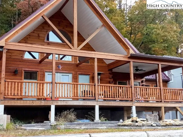 a view of a house with a balcony