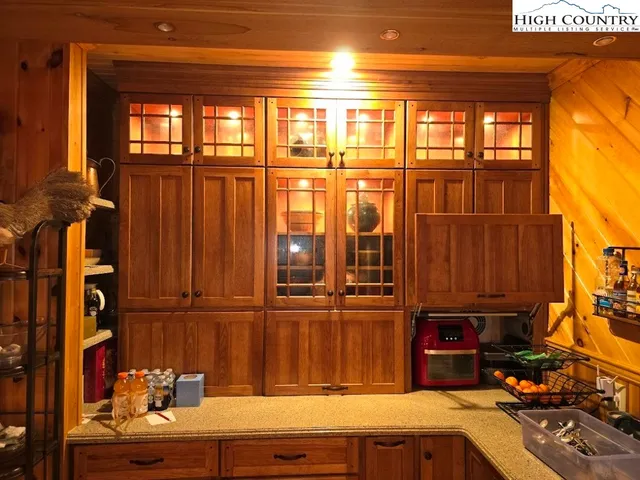 a view of a storage and utility room