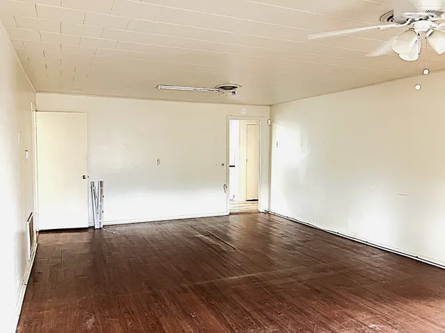 wooden floor in an empty room