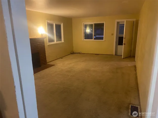 a view of an empty room