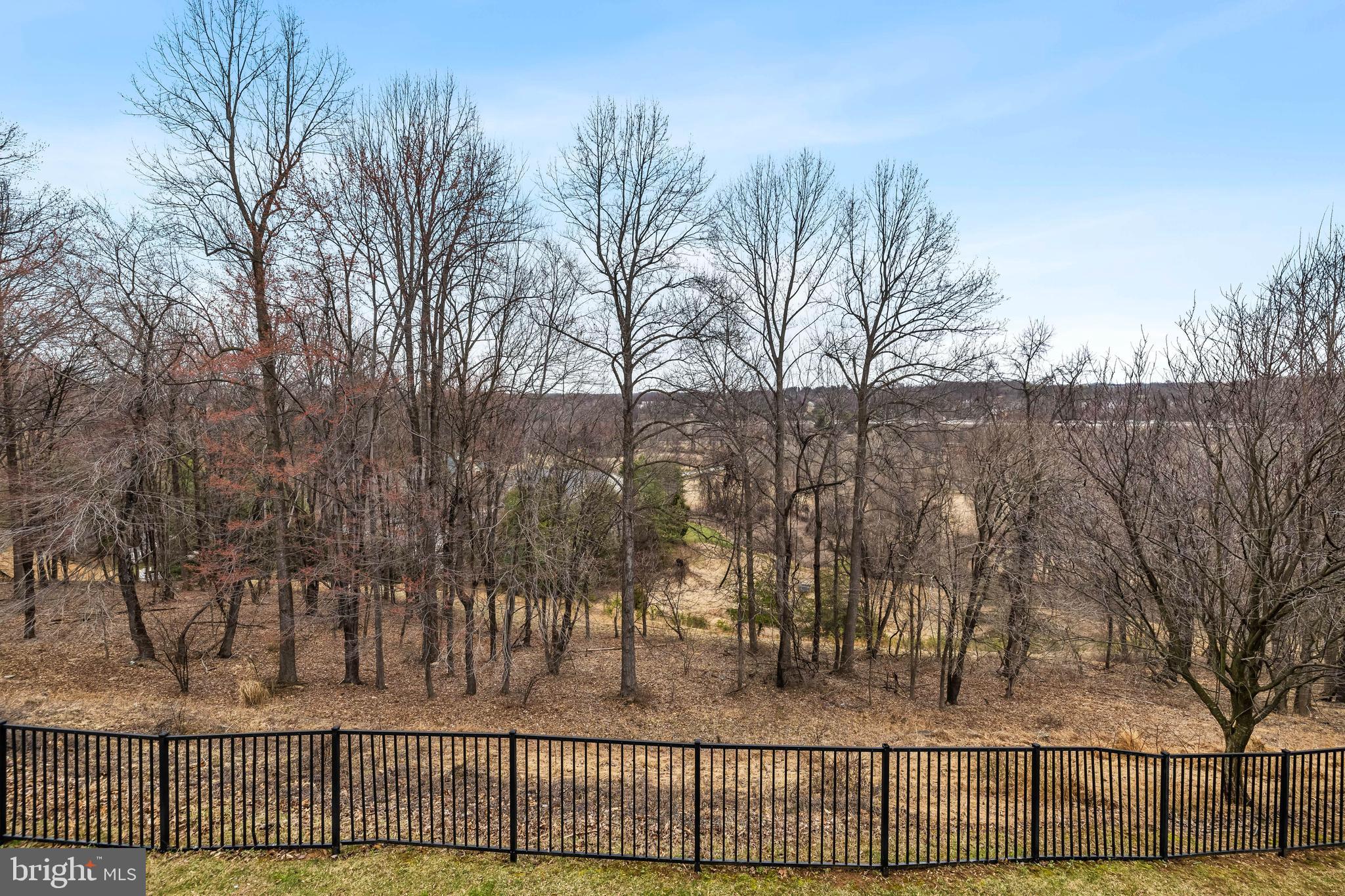 8330 Meadowsweet Road, Unit 8330 Pikesville, MD 21208 - Photo 19 of 55 a view of backyard with large trees and wooden fence