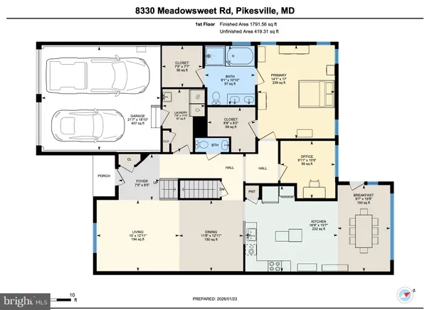 $3,850 | 8330 Meadowsweet Road, Unit 8330, Pikesville, MD 21208